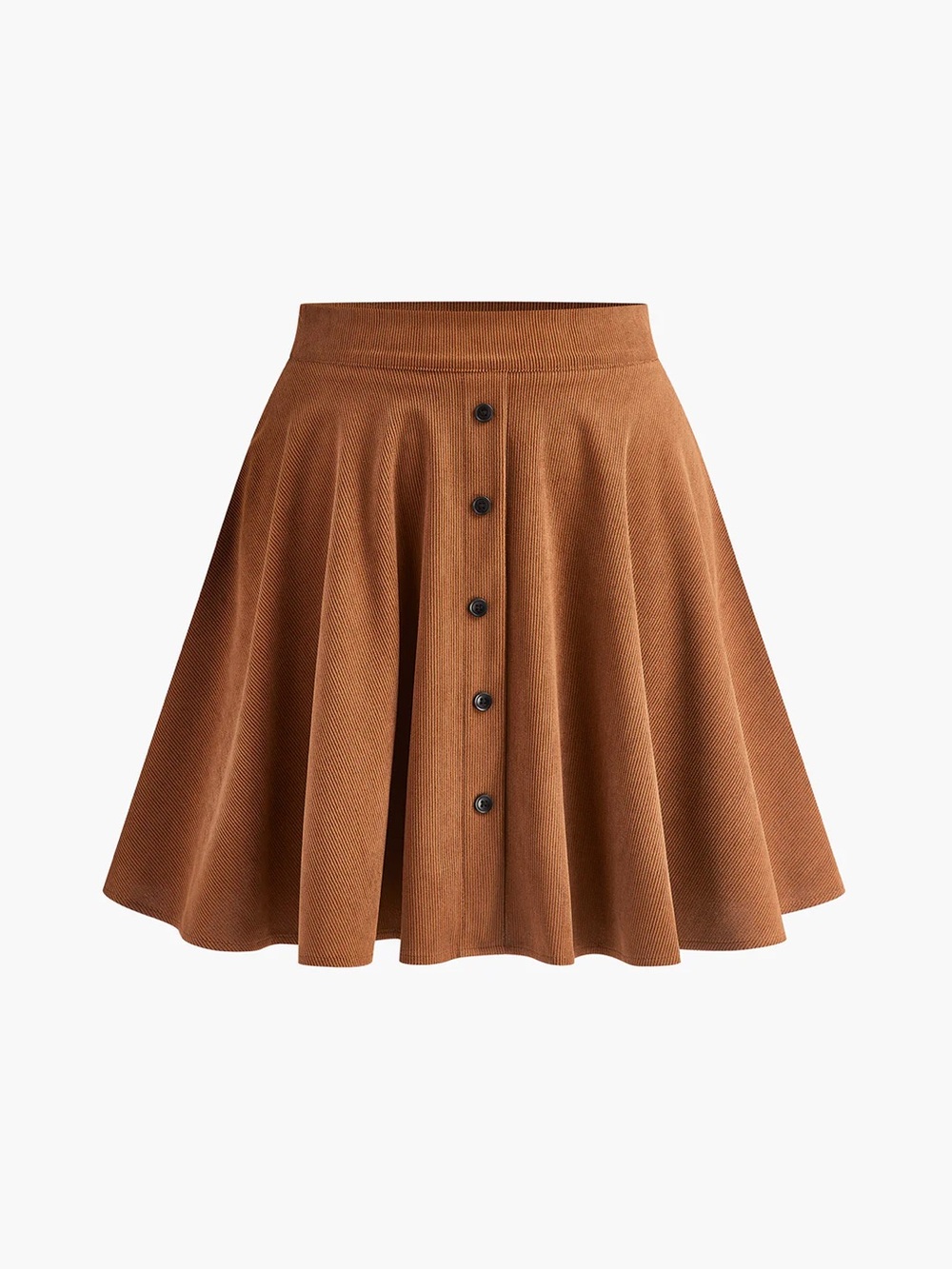 The Commense Corduroy Pleated Mini Skirt, brown, size M medium, NWT